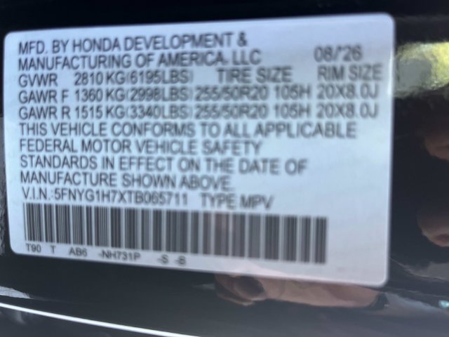 New 2026 Honda Pilot Touring image 30