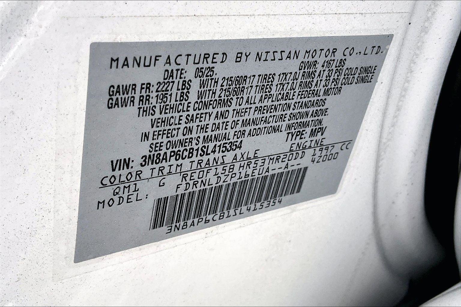 Used 2025 Nissan Kicks SV image 34