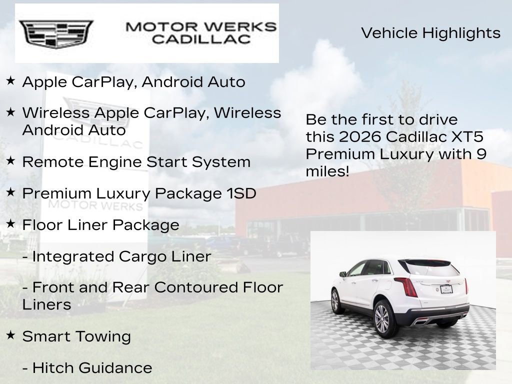 New 2026 Cadillac XT5 Premium Luxury w/ Driver Assist Package AWD/4WD image 14