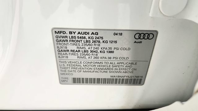 Used 2018 Audi Q5 2.0T Premium Plus w/ Premium Plus Package AWD/4WD image 74