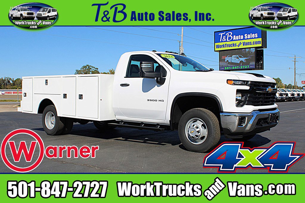 Used 2024 Chevrolet Silverado 3500 W/T w/ Snow Plow Prep Package