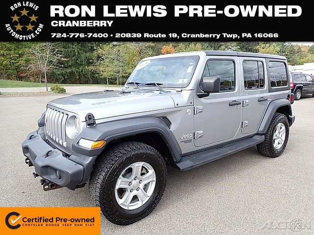 Certified 2018 Jeep Wrangler Unlimited Sport S