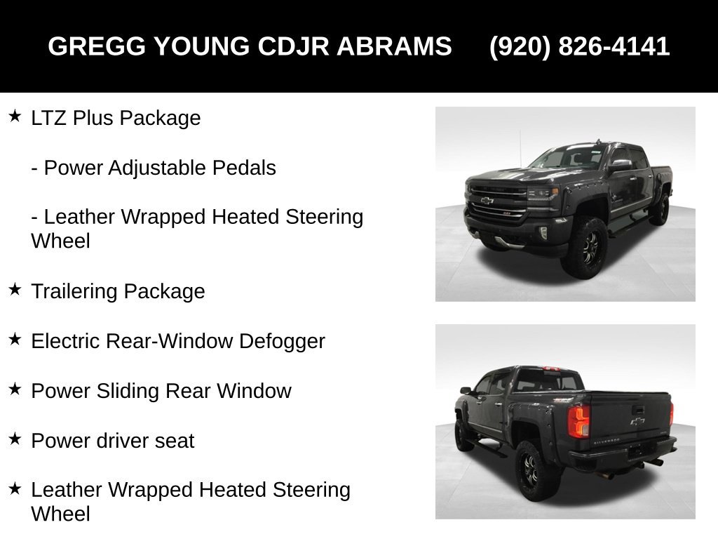 Used 2016 Chevrolet Silverado 1500 LTZ Z71 w/ LTZ Plus Package AWD/4WD image 7