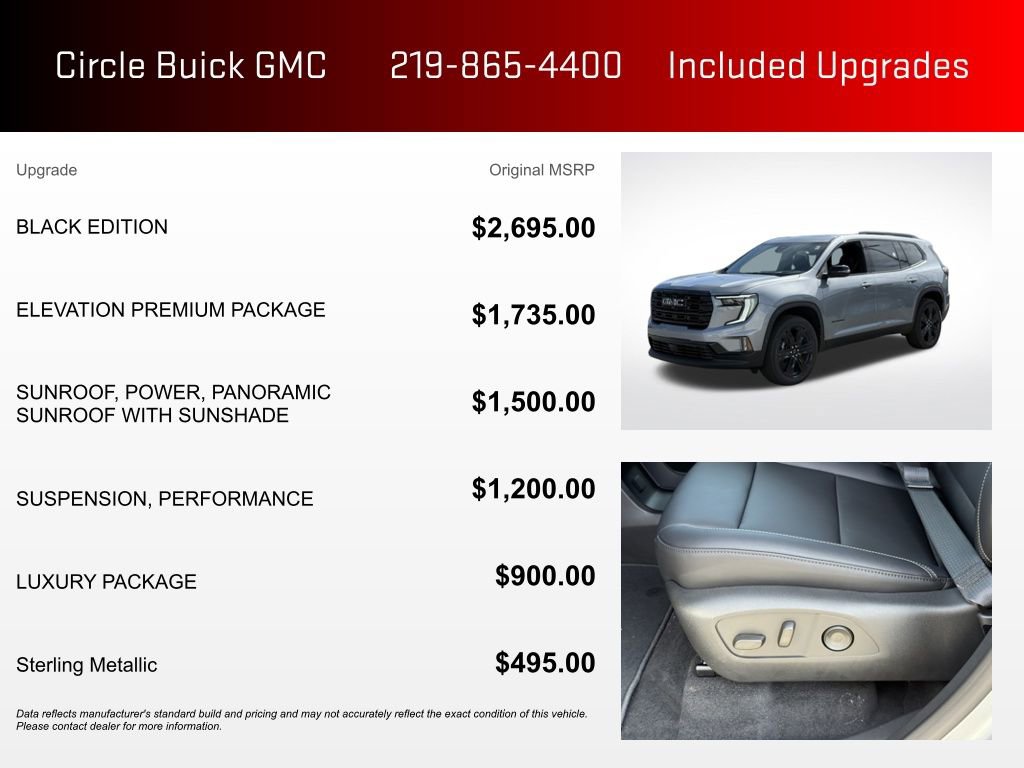 New 2026 GMC Acadia Elevation w/ Black Edition video 3