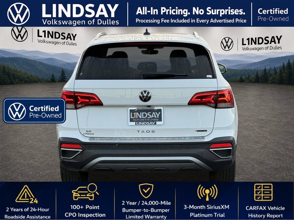 Used 2023 Volkswagen Taos SE w/ Panoramic Sunroof Package AWD/4WD image 6