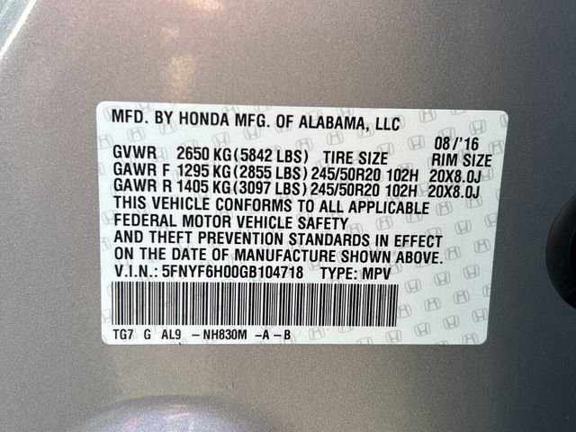 Used 2016 Honda Pilot Elite image 19