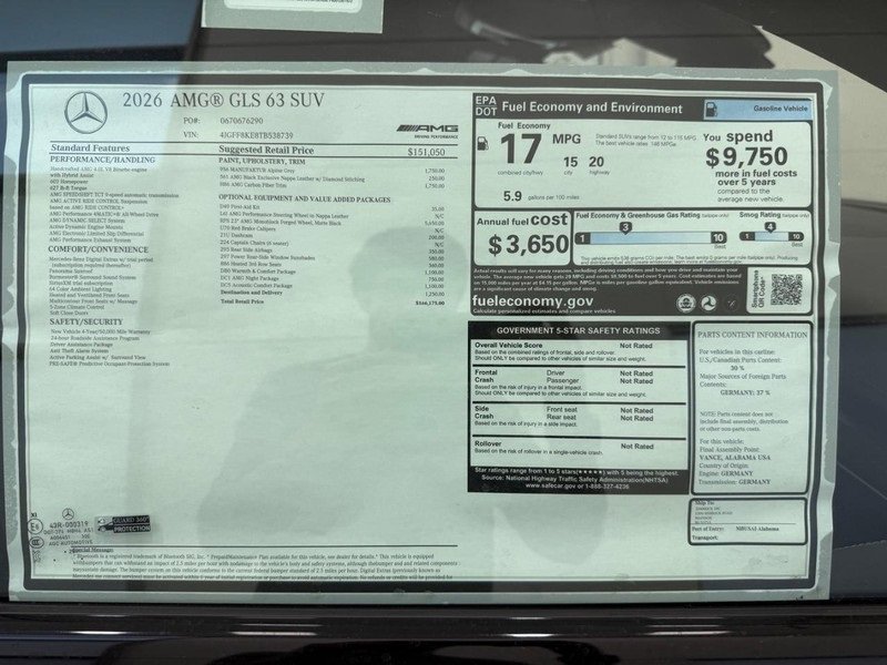 New 2026 Mercedes-Benz GLS 63 AMG 4MATIC image 4