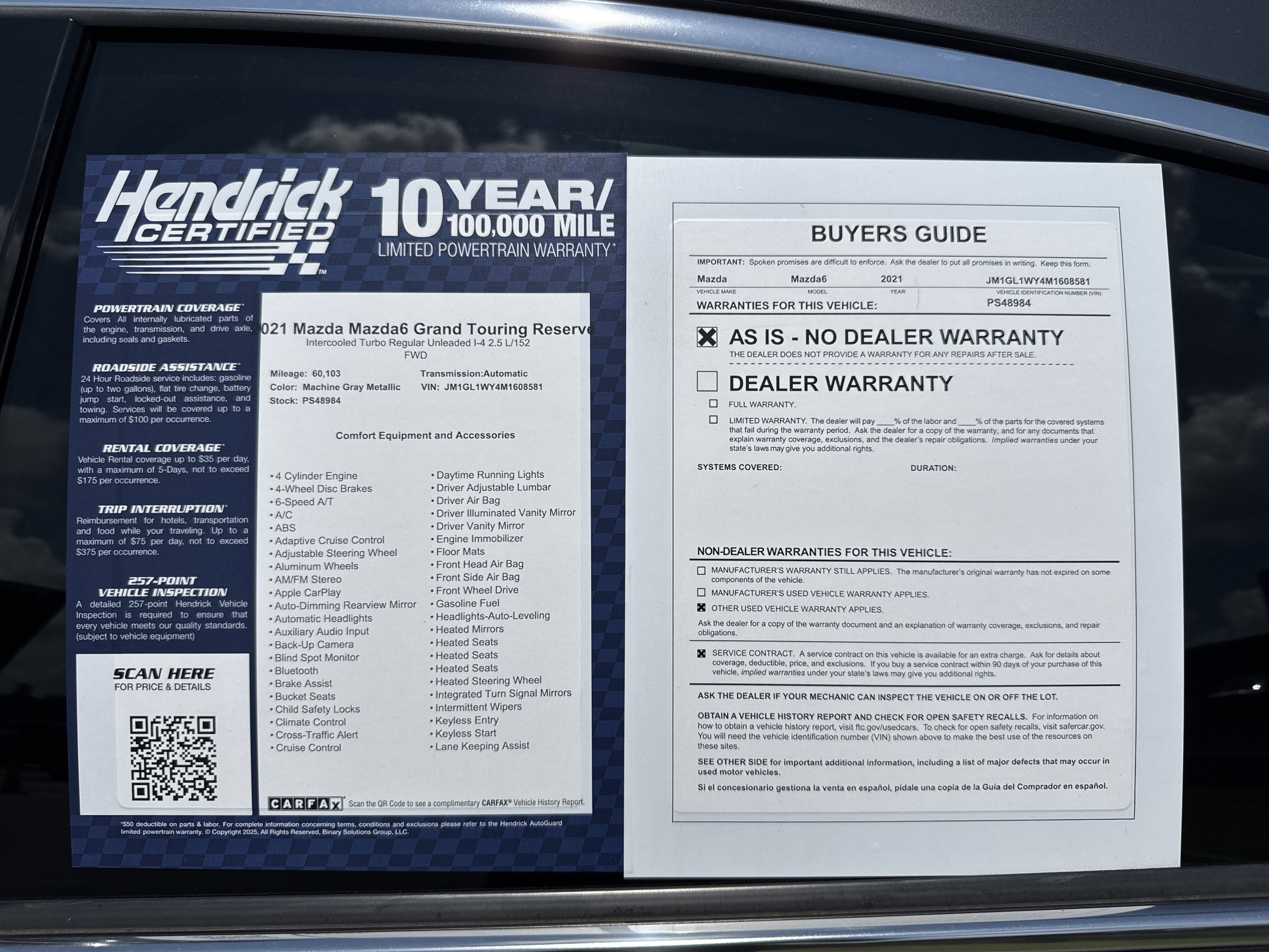 Used 2021 MAZDA MAZDA6 Grand Touring Reserve FWD image 34