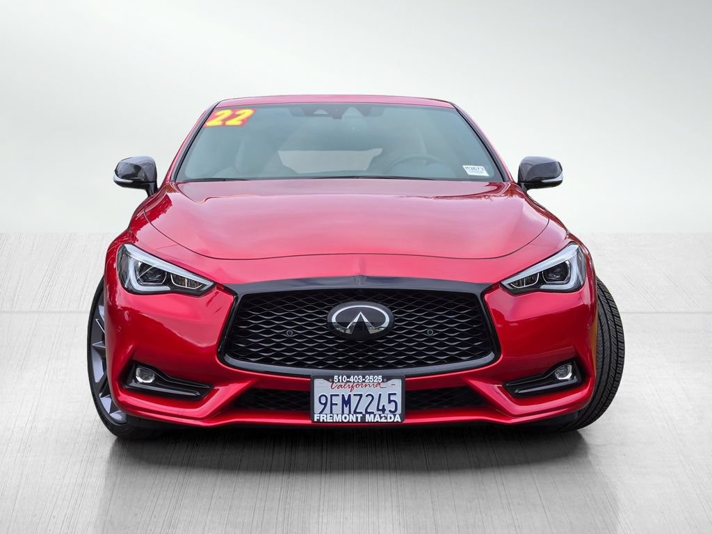 Used 2022 INFINITI Q60 Red Sport 400 w/ Carbon Fiber Package RWD image 2