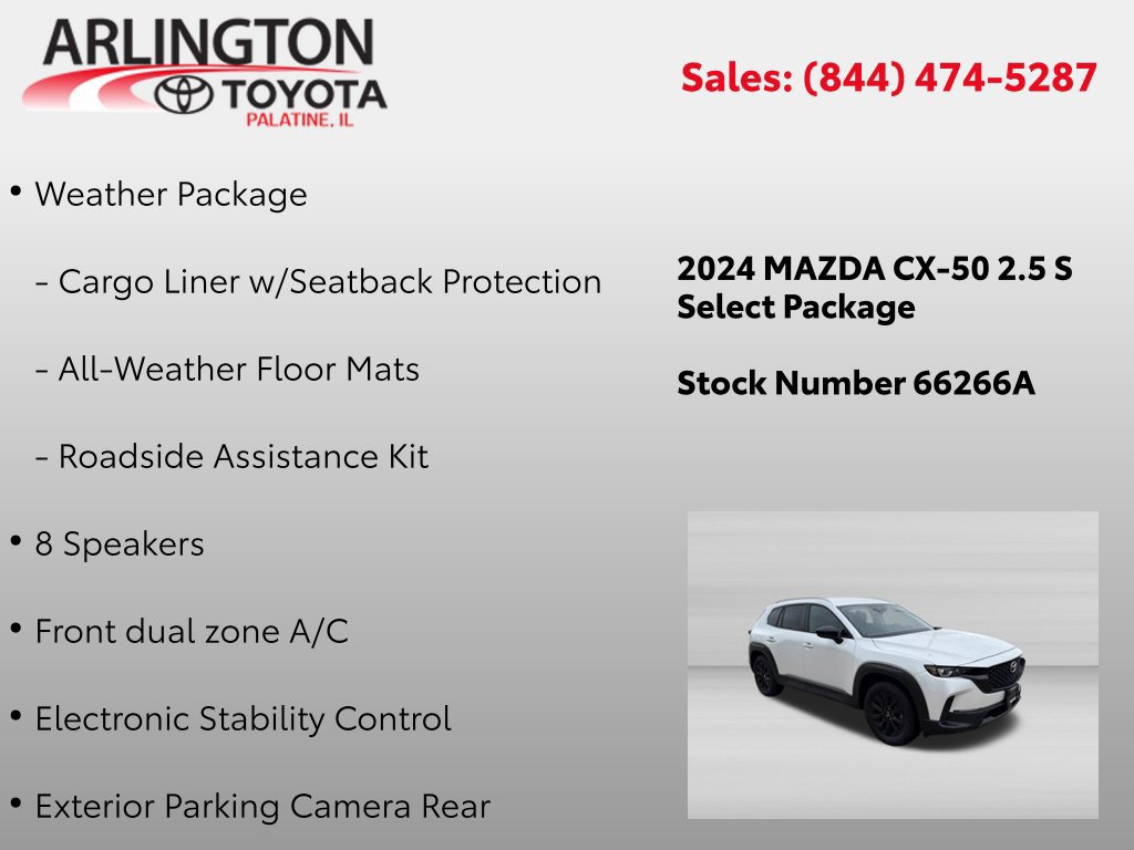 Used 2024 MAZDA CX-50 AWD 2.5 S w/ Weather Package image 2