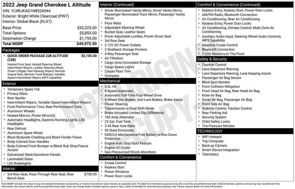 Used 2022 Jeep Grand Cherokee L Laredo image 10