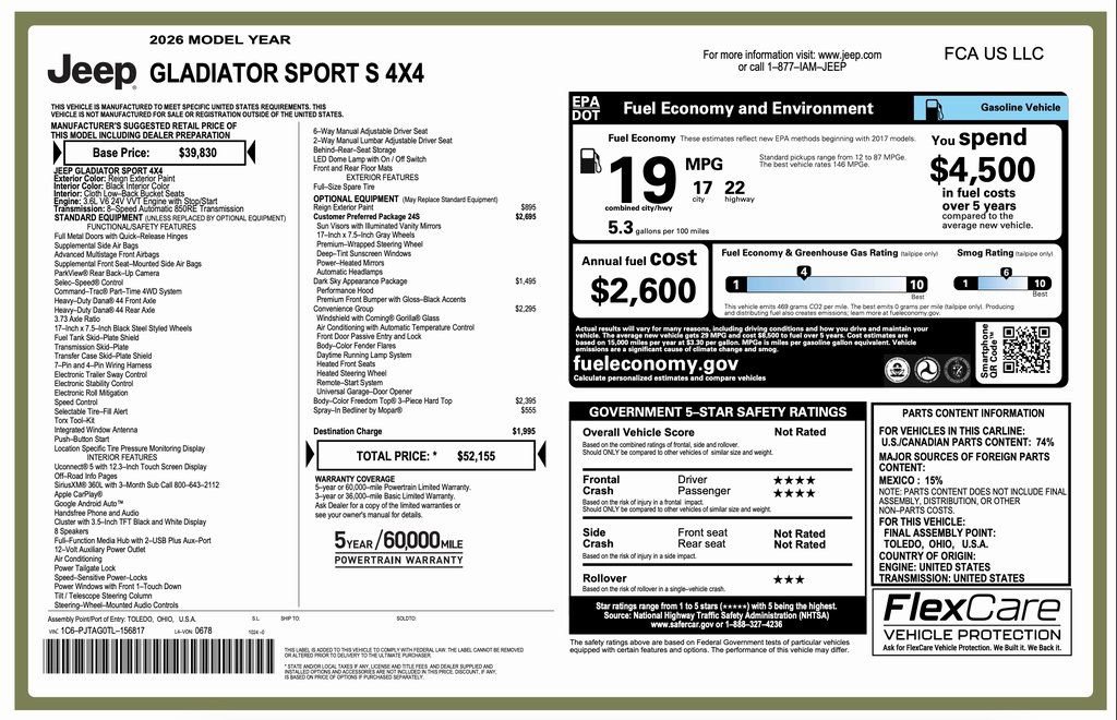 New 2026 Jeep Gladiator Sport video 2