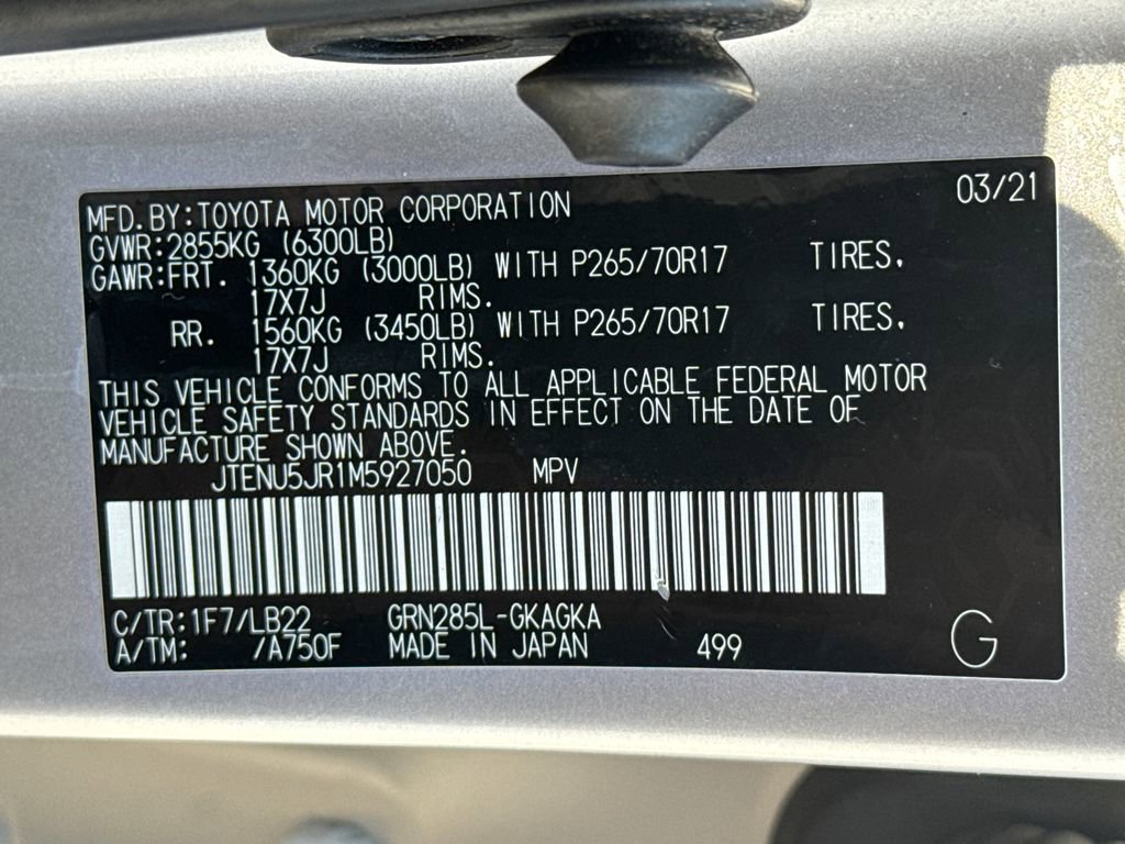Certified 2021 Toyota 4Runner SR5 Premium image 31