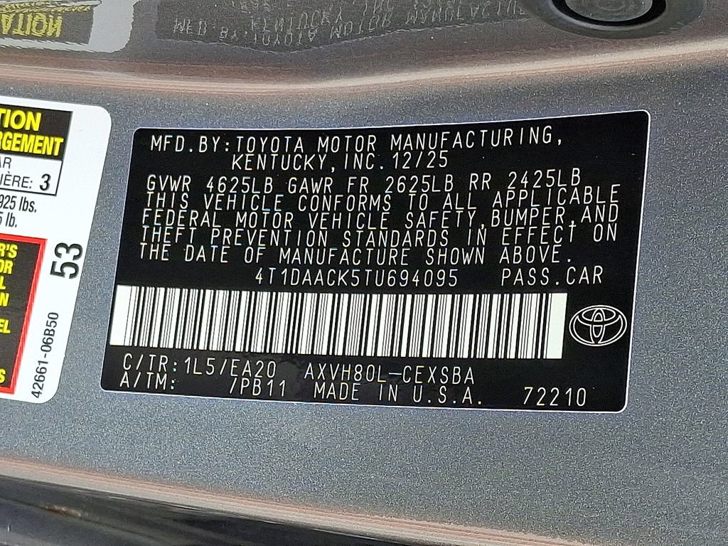 Used 2026 Toyota Camry SE w/ Multimedia Upgrade Package FWD image 27