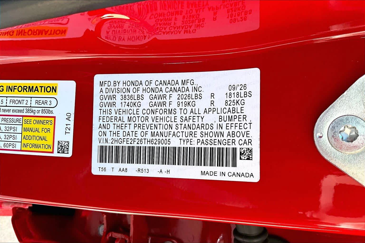 New 2026 Honda Civic LX image 19