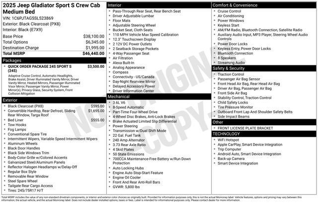 Used 2025 Jeep Gladiator Sport image 20