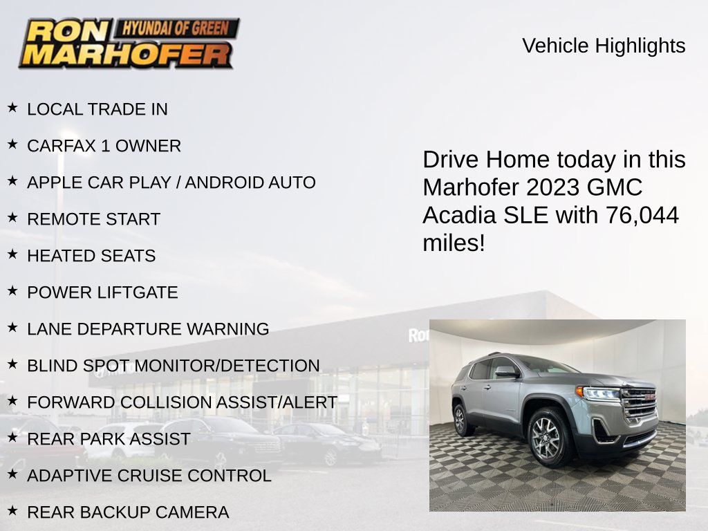 Used 2023 GMC Acadia SLE w/ Driver Convenience Package AWD/4WD image 15