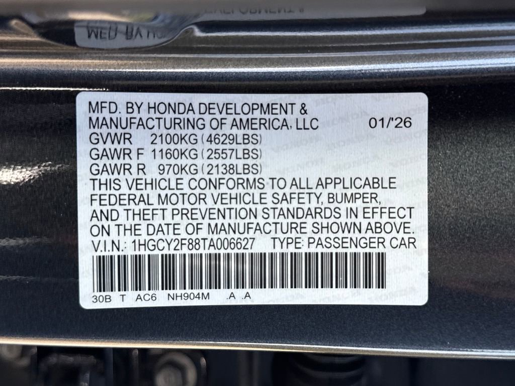 New 2026 Honda Accord Touring image 28