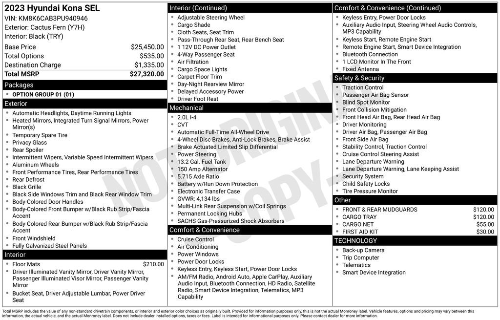 Used 2023 Hyundai Kona SEL image 23