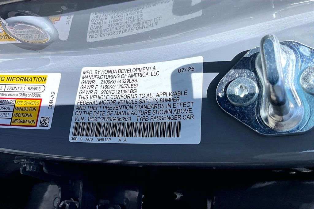 Certified 2025 Honda Accord Touring image 14