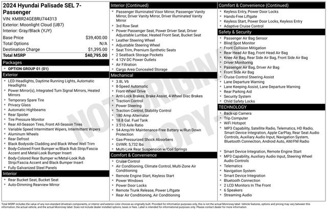 Used 2024 Hyundai Palisade SEL FWD image 10