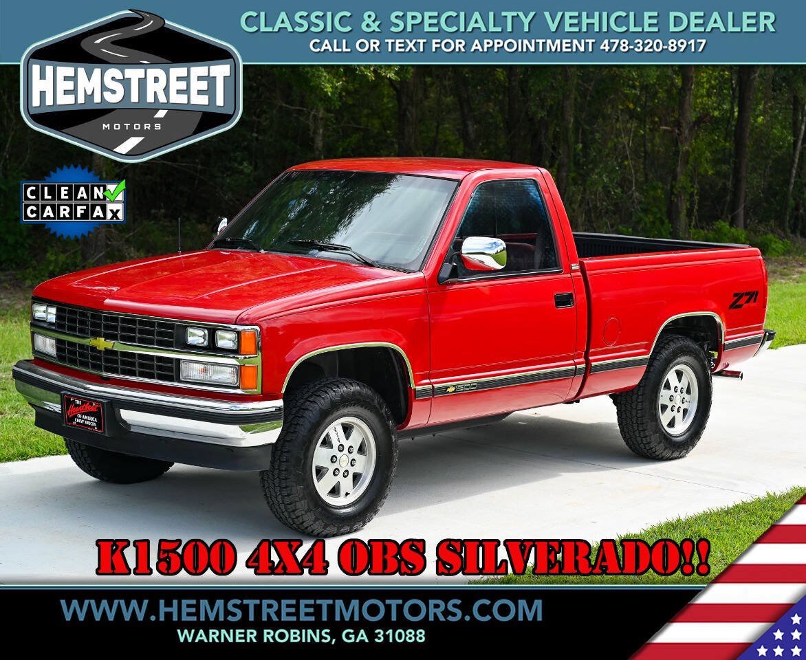 Used 1989 Chevrolet Silverado 1500 4x4 Regular Cab