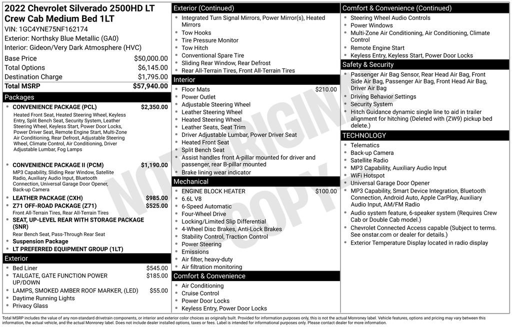 Used 2022 Chevrolet Silverado 2500 LT w/ Convenience Package AWD/4WD image 5