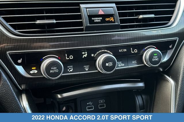 Certified 2022 Honda Accord Sport image 22