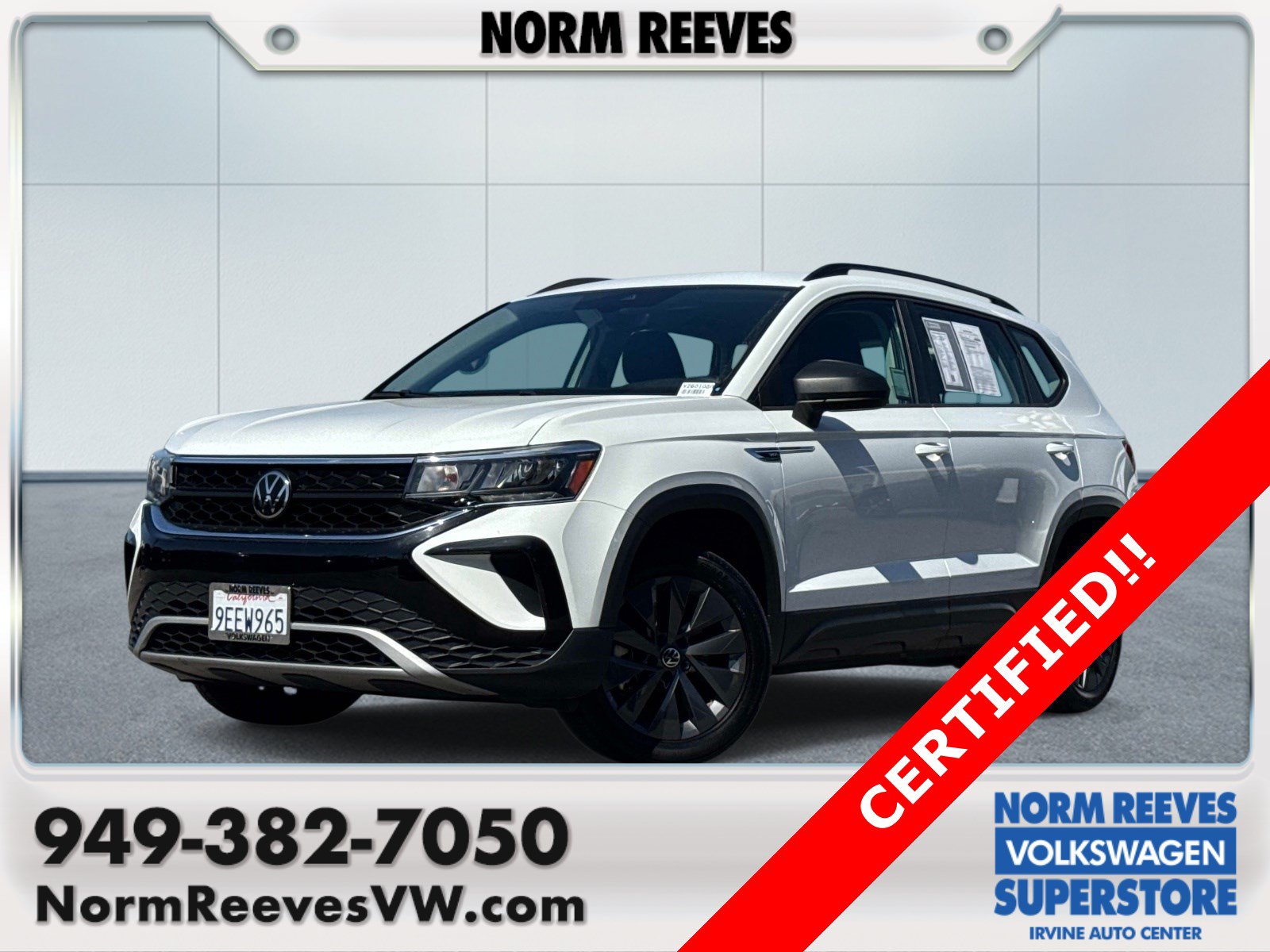 Certified 2023 Volkswagen Taos S w/ Driver Assistance Package