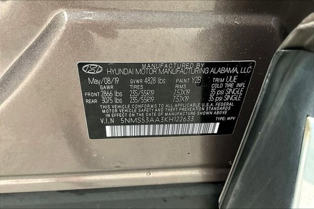 Used 2019 Hyundai Santa Fe Limited w/ Cargo Package FWD image 19