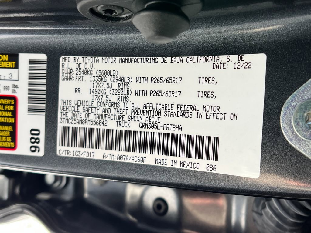 Used 2023 Toyota Tacoma TRD Sport w/ Technology Package image 26