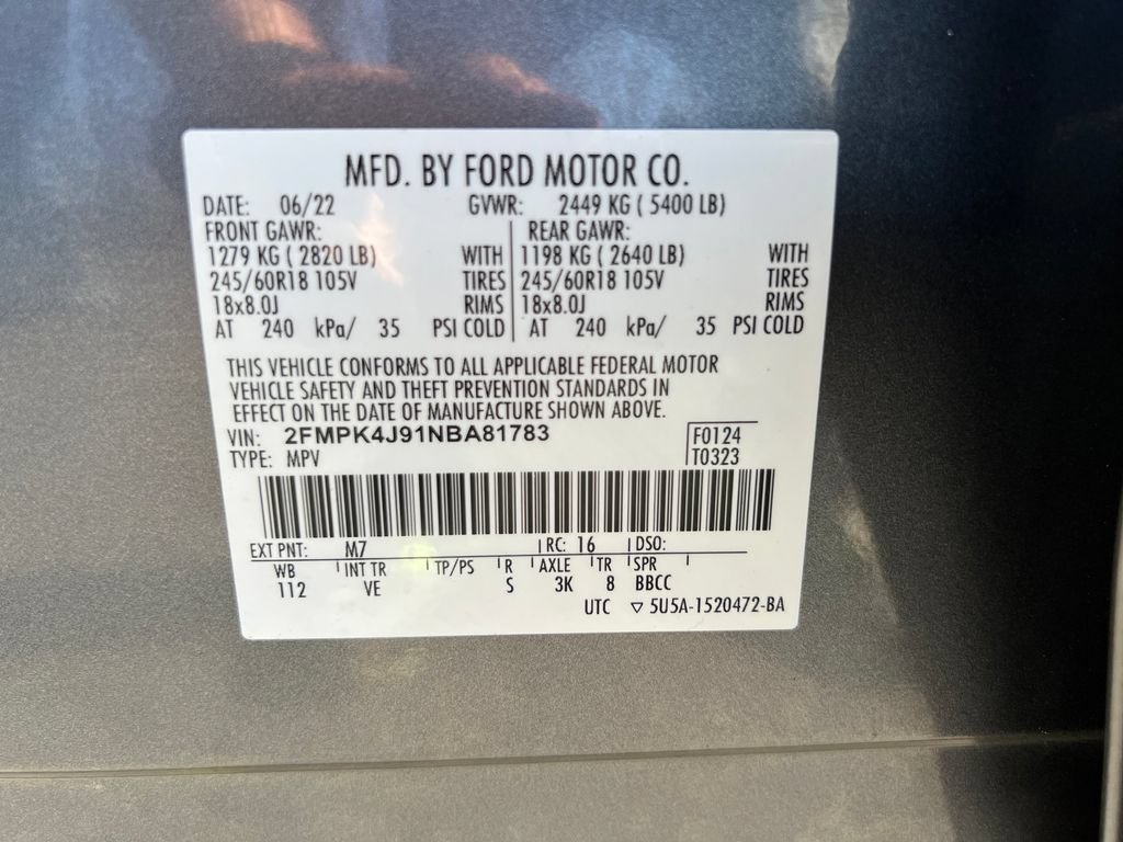 Used 2022 Ford Edge SEL w/ Class II Trailer Tow Package AWD/4WD image 30