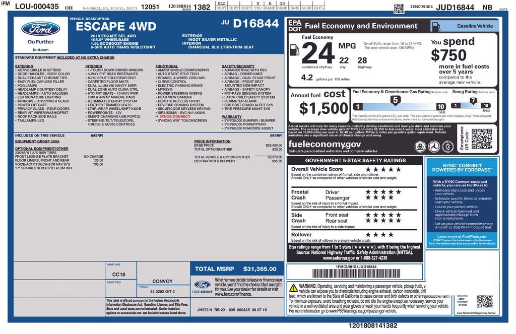 Used 2018 Ford Escape SEL image 29