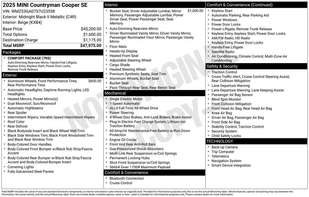 Certified 2025 MINI Cooper Countryman SE AWD/4WD image 9