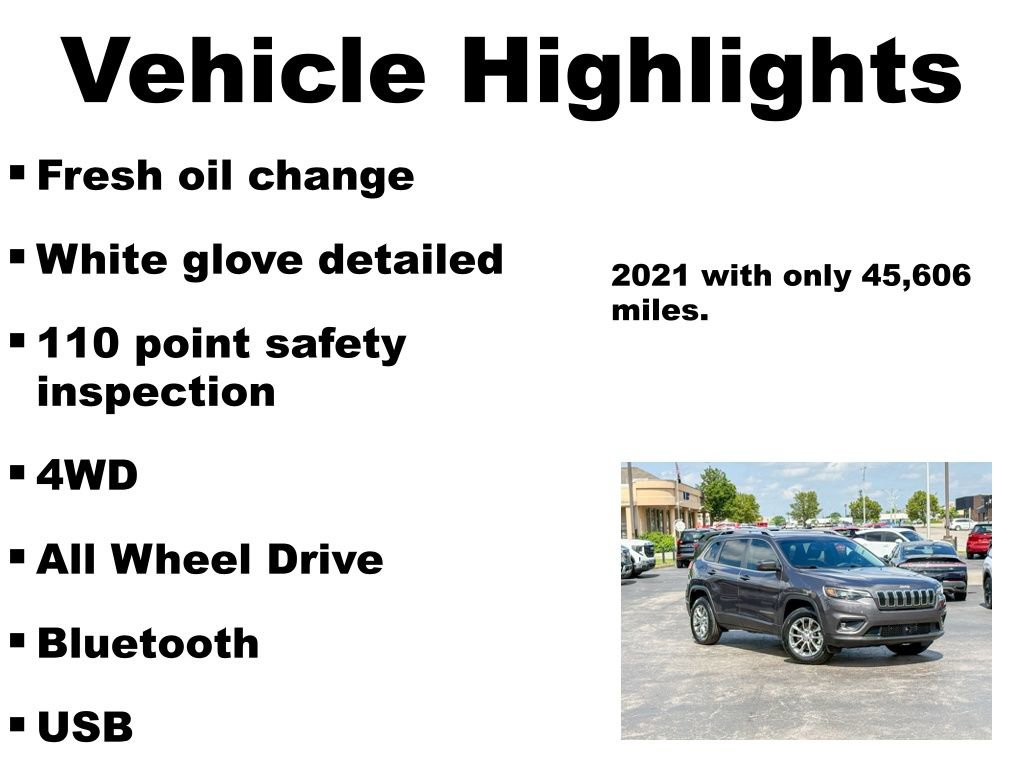Used 2021 Jeep Cherokee Latitude Plus AWD/4WD image 5