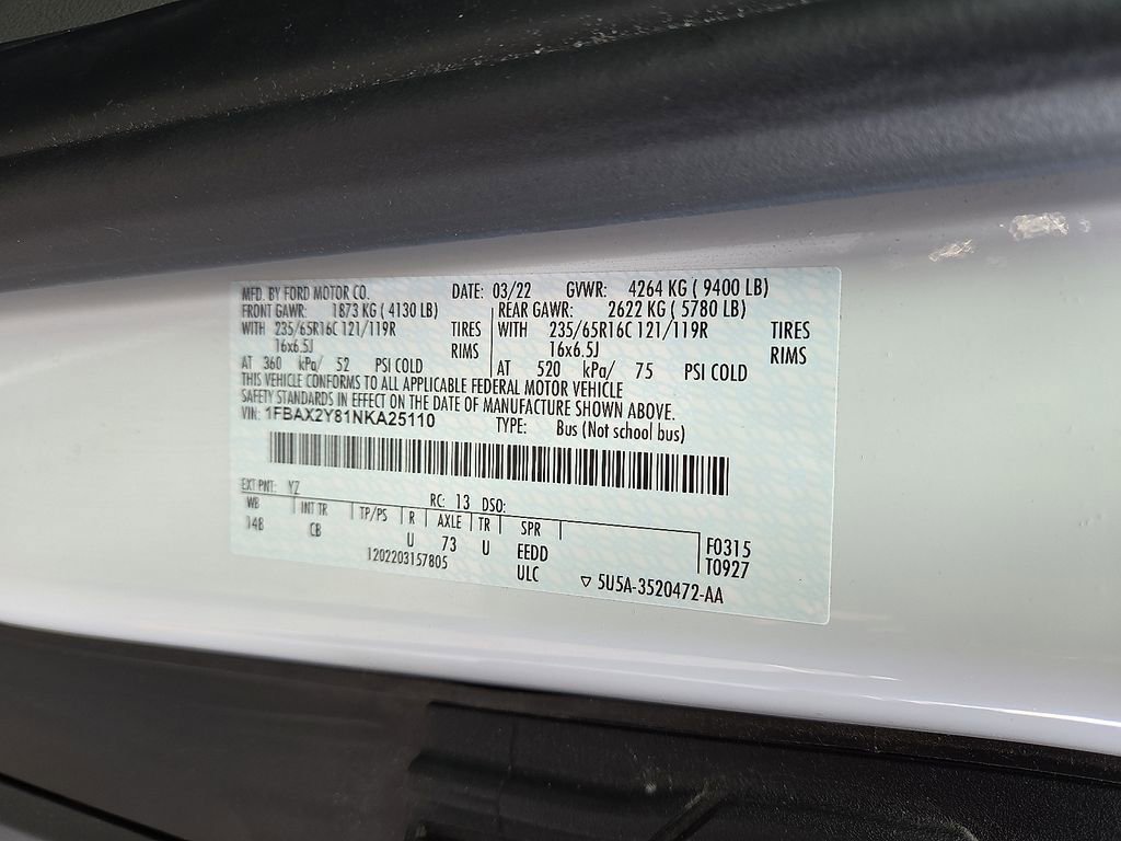 Used 2022 Ford Transit 350 XL RWD image 25