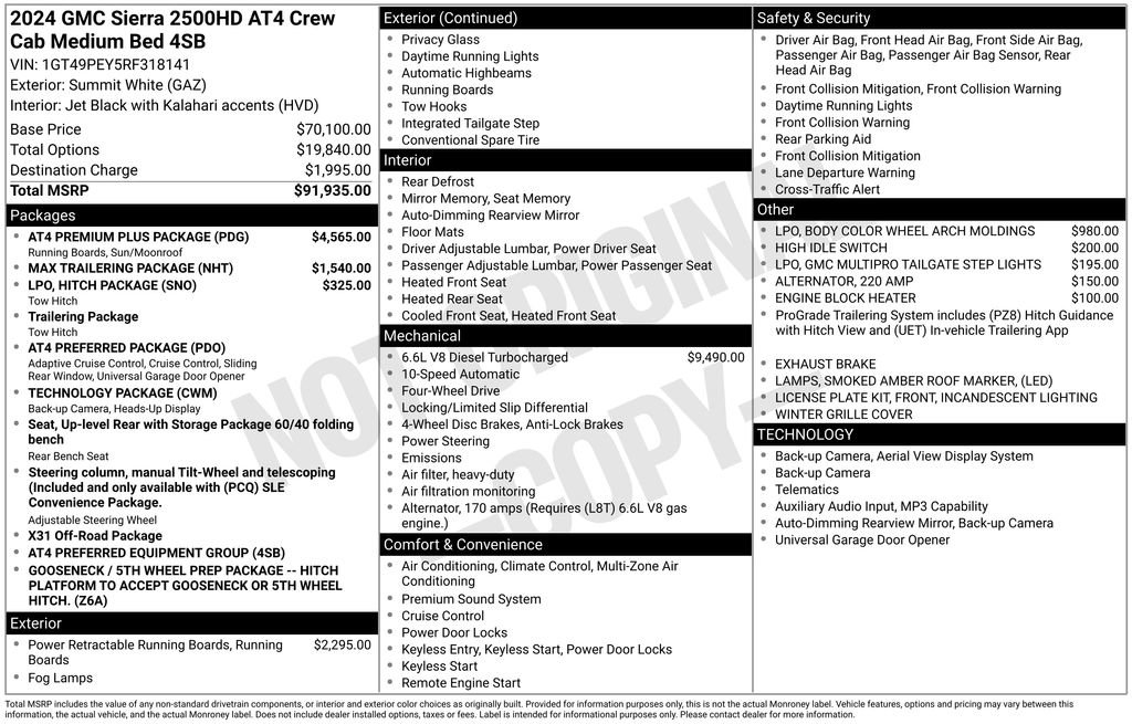 Used 2024 GMC Sierra 2500 AT4 w/ AT4 Premium Plus Package image 41