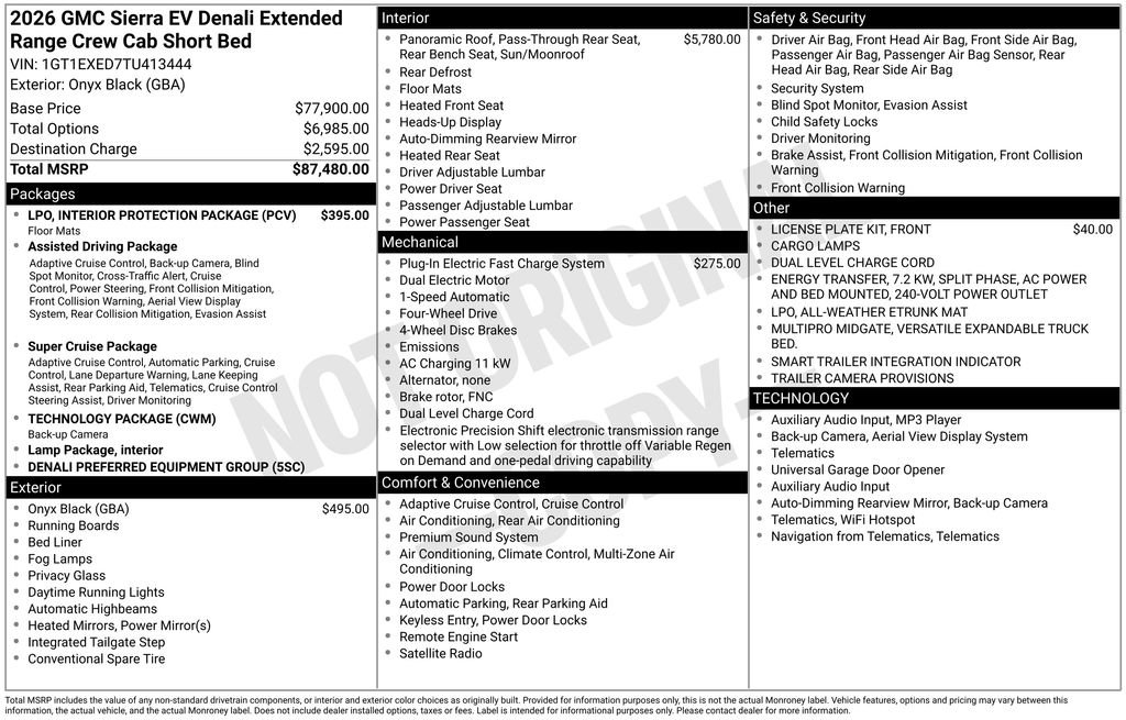 New 2026 GMC Sierra EV Denali image 6