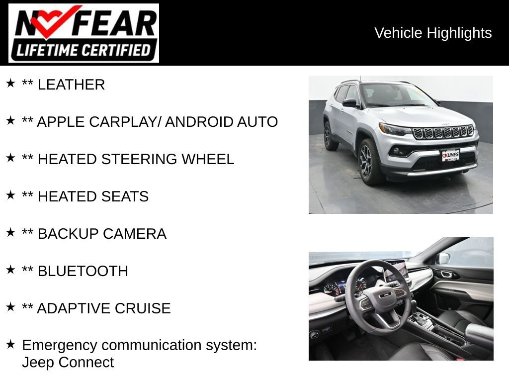 Used 2025 Jeep Compass Limited AWD/4WD image 2