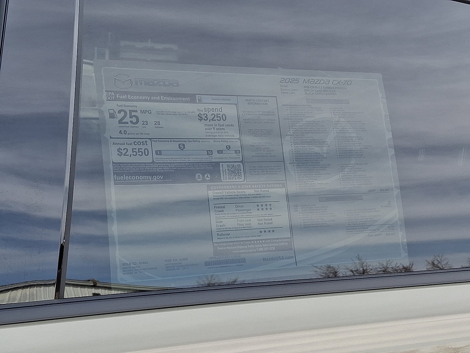 New 2025 MAZDA CX-70 3.3 Turbo S w/ Premium Package image 12