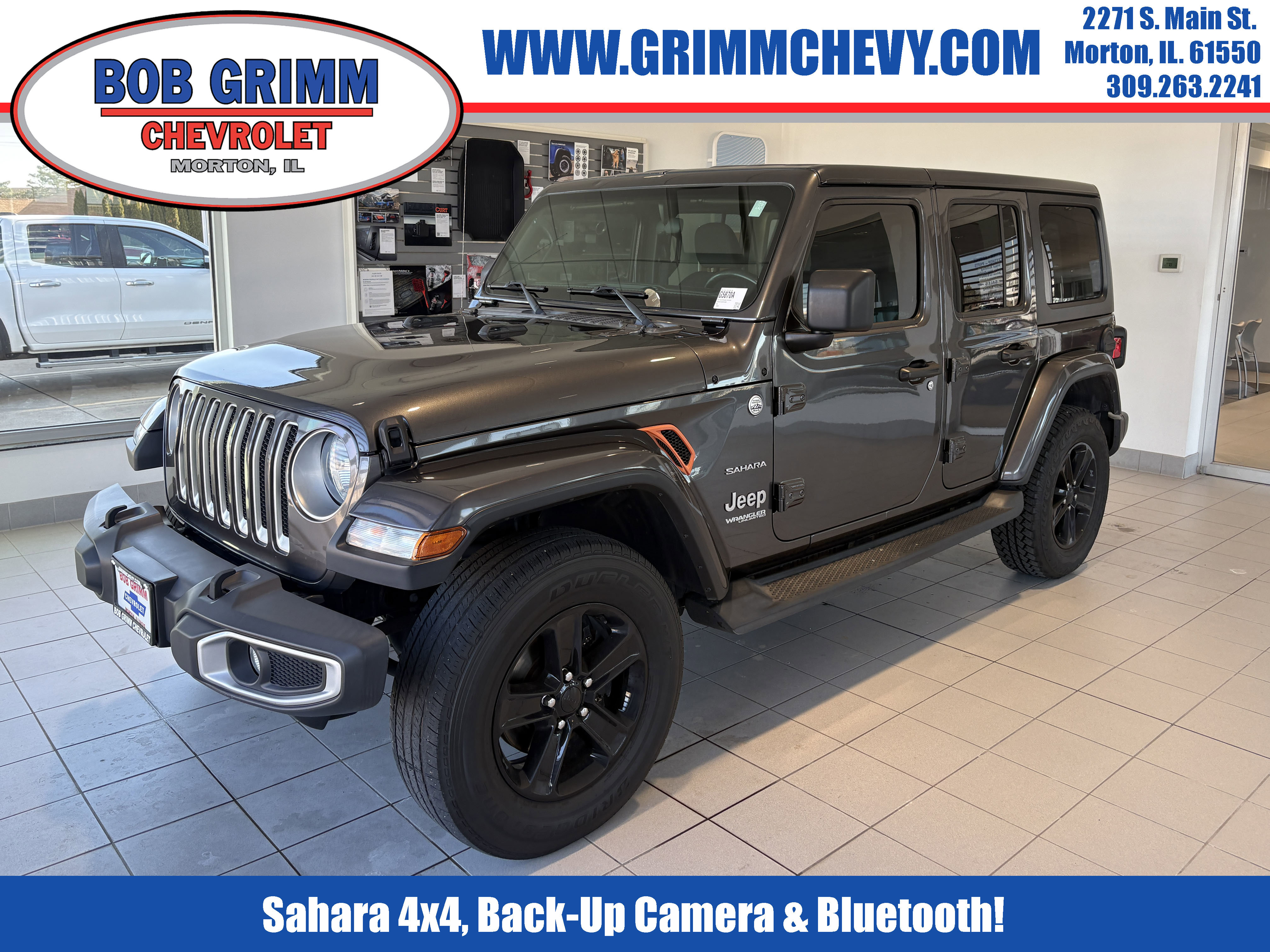 Used 2019 Jeep Wrangler Unlimited Sahara AWD/4WD image 1