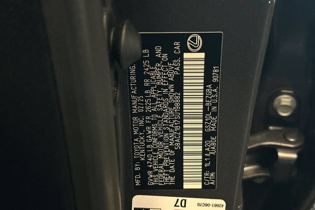 Certified 2025 Lexus ES 350 FWD image 28