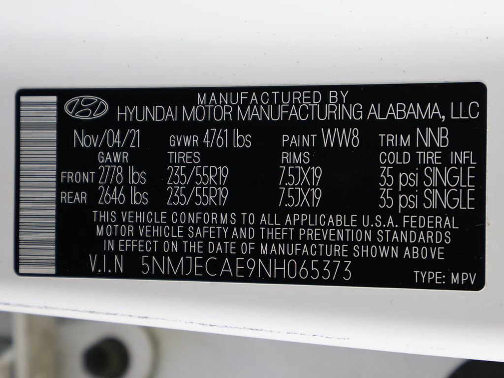Certified 2022 Hyundai Tucson Limited AWD/4WD image 55