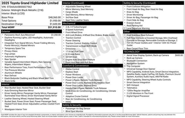Used 2025 Toyota Grand Highlander FWD image 27