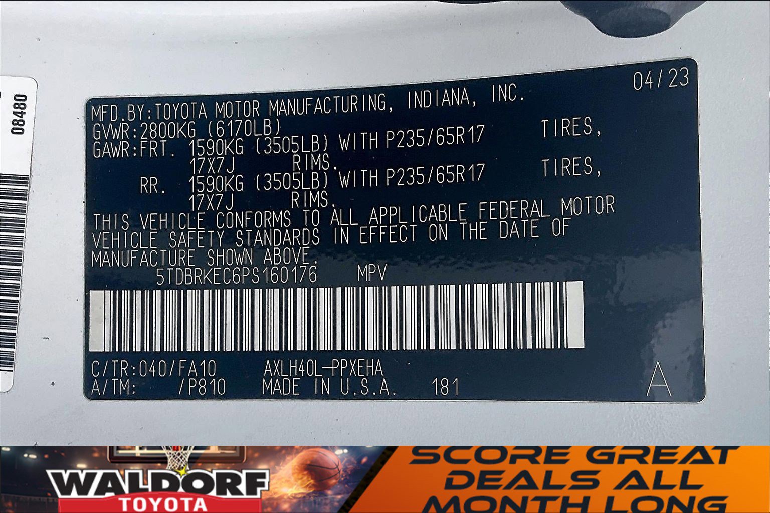 Used 2023 Toyota Sienna LE w/ LE Plus Package image 38