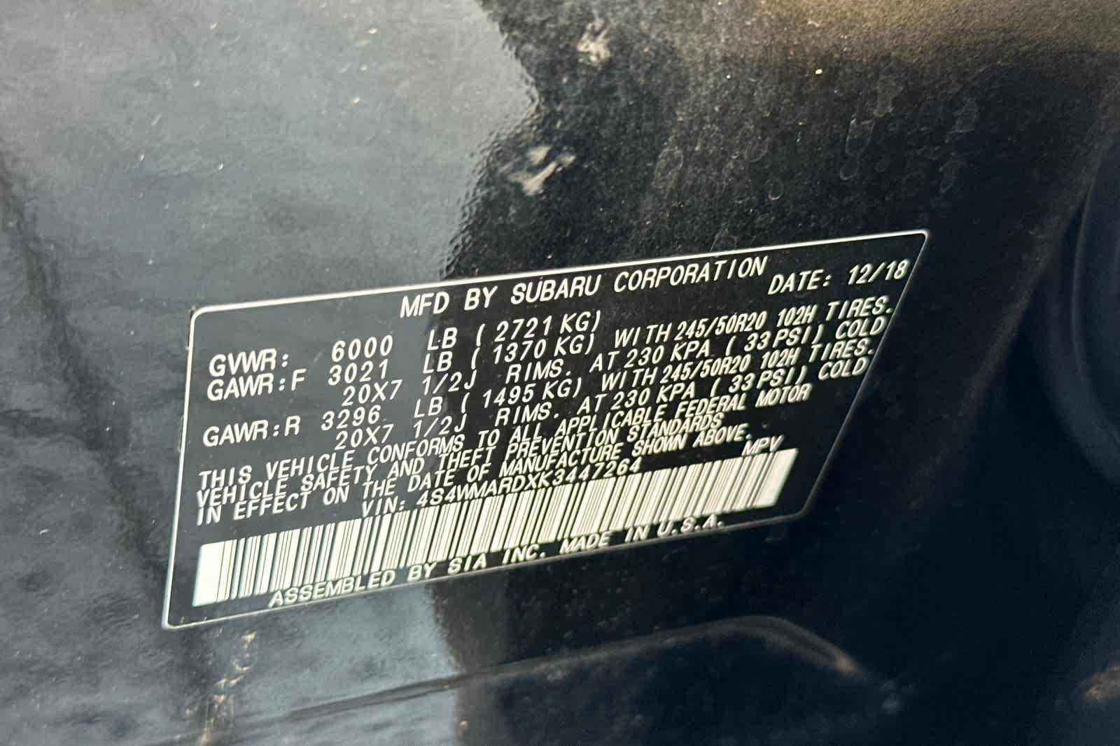 Used 2019 Subaru Ascent Touring w/ Popular Package #3 AWD/4WD image 29
