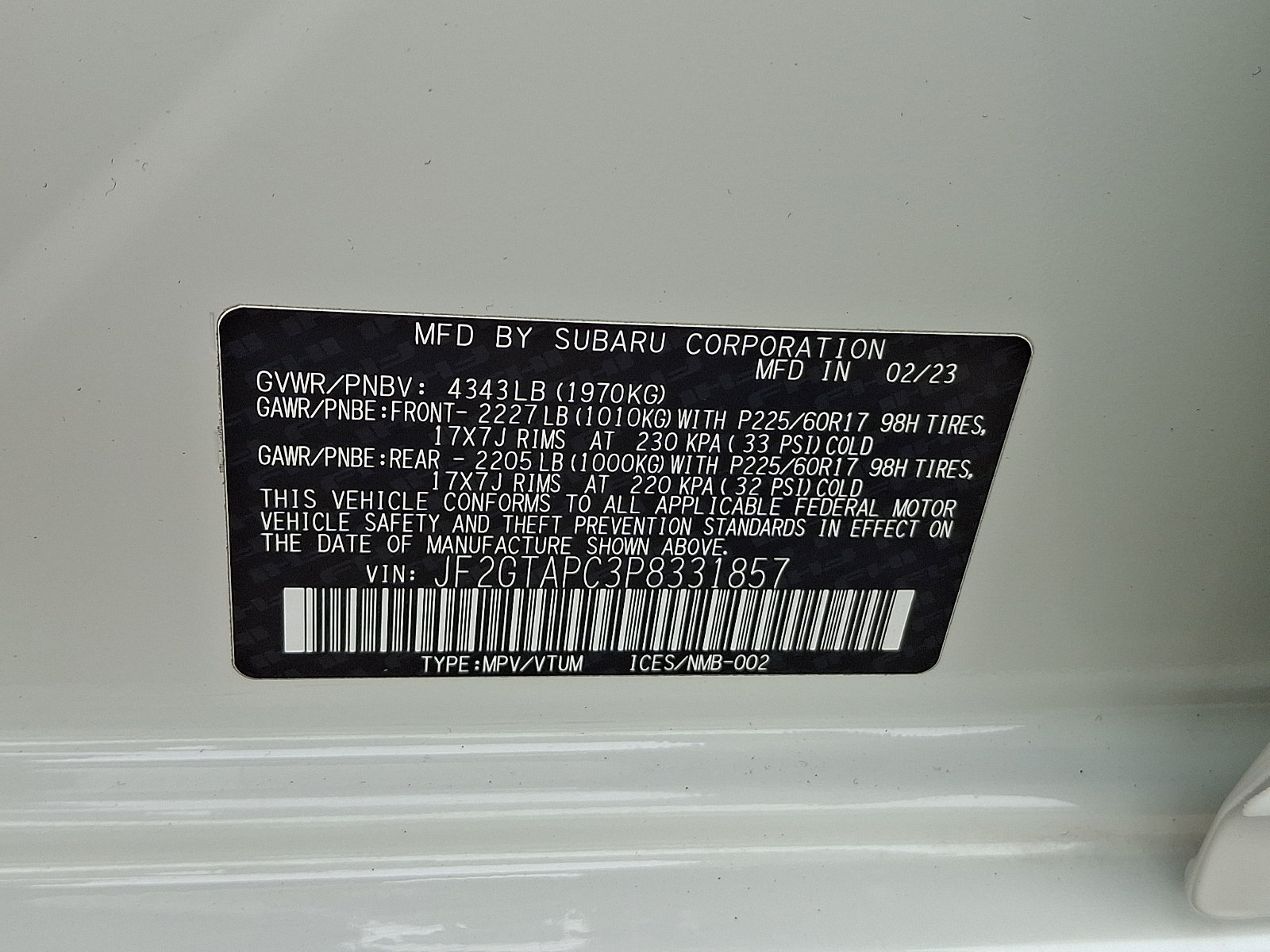 Certified 2023 Subaru Crosstrek 2.0i Premium AWD/4WD image 25