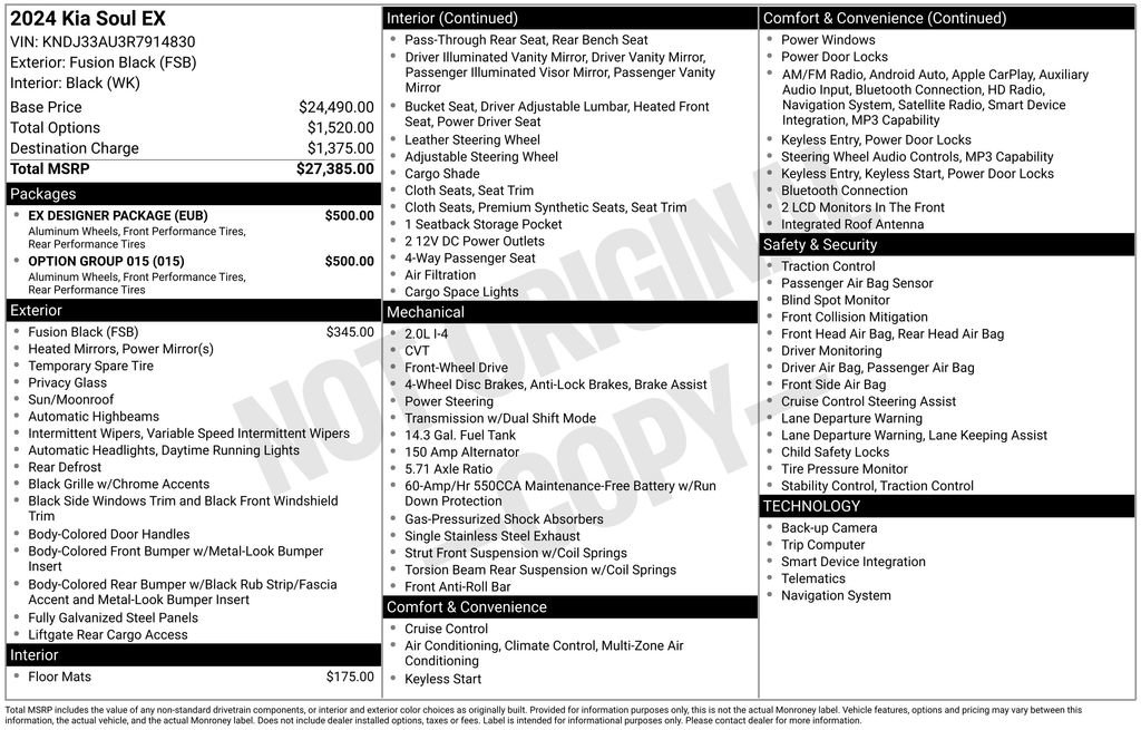 Used 2024 Kia Soul EX w/ Option Group 015 FWD image 6