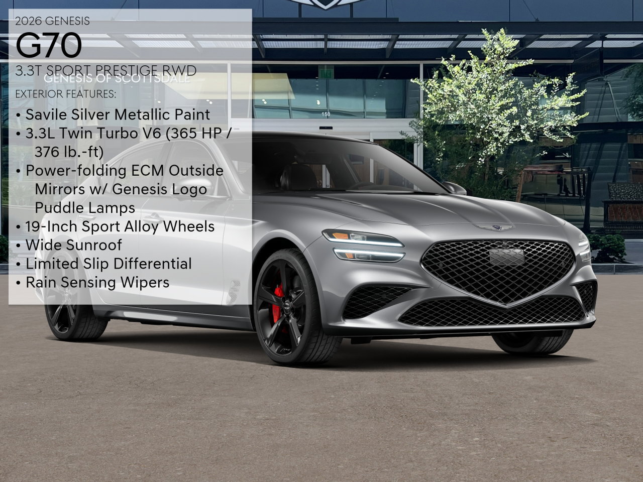 New 2026 Genesis G70 3.3T Sport Prestige RWD image 3