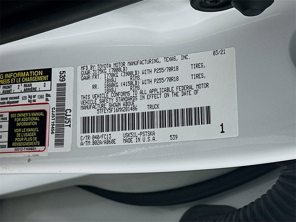 Used 2021 Toyota Tundra SR5 image 36